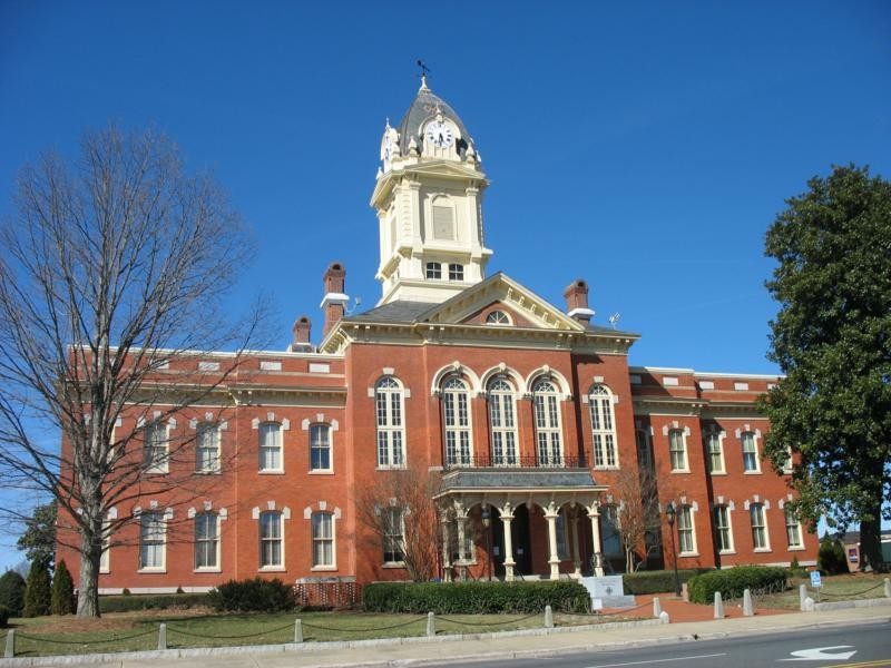 Historic Union County Courthouse in downtown Marshville, NC